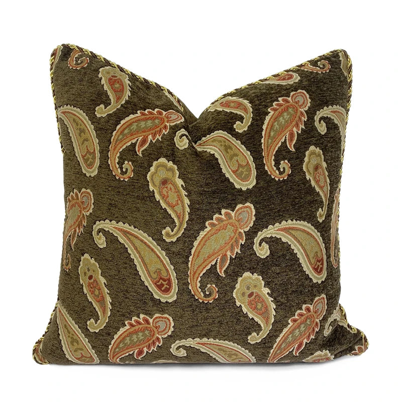 Chenille Floral Pillow Cover