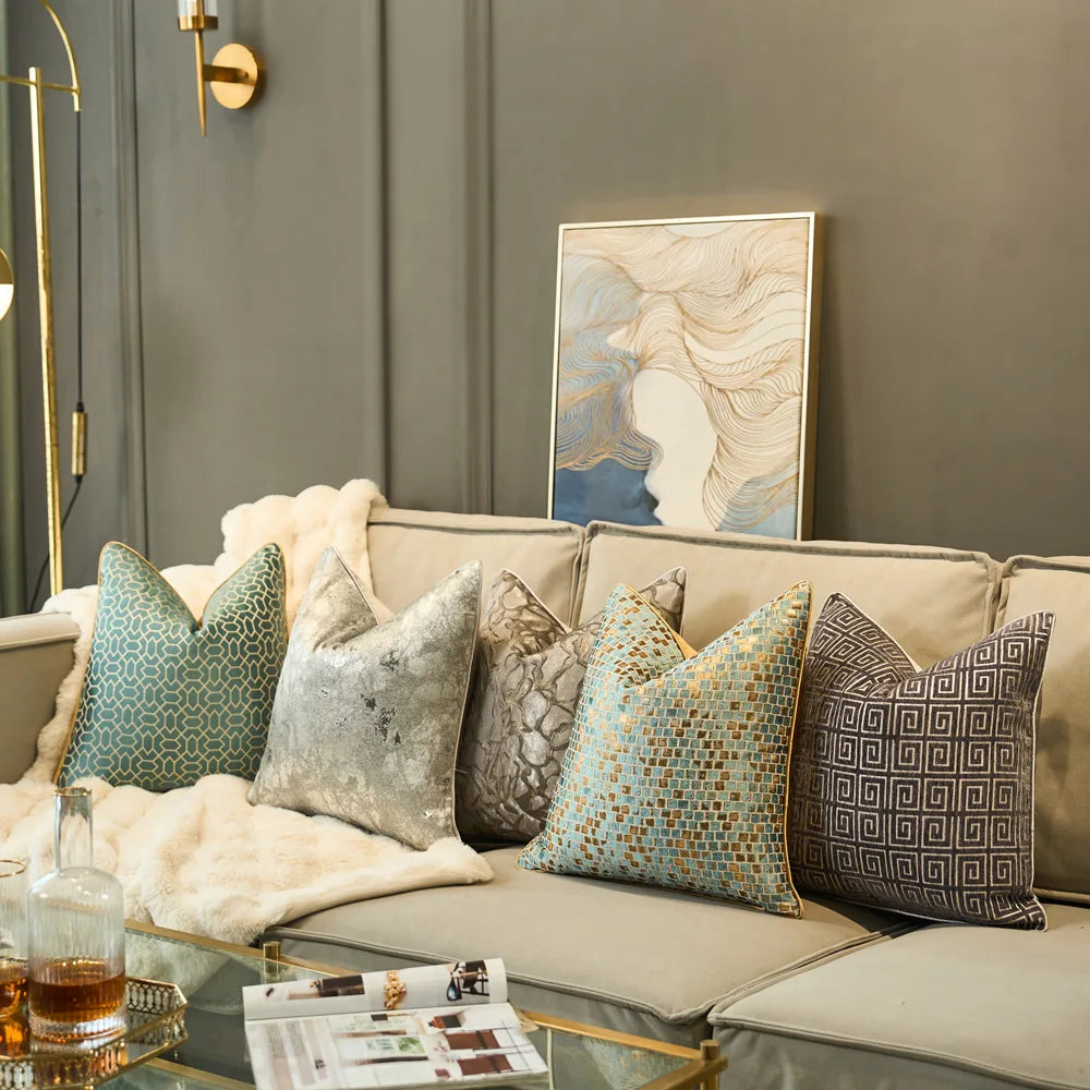 Chinese Retro Jacquard Pillow Cover
