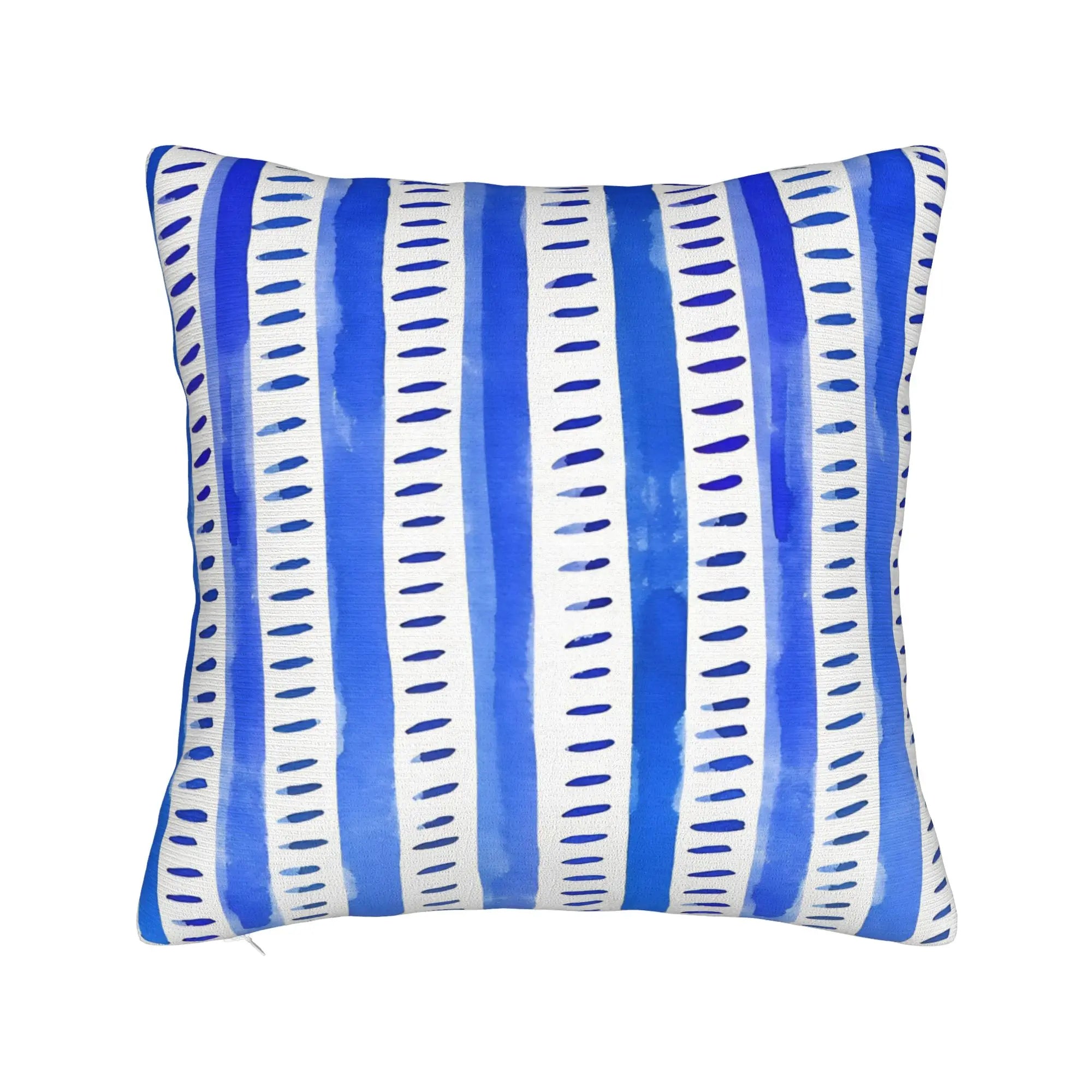Blue Geometric Doodles Pillow Cover