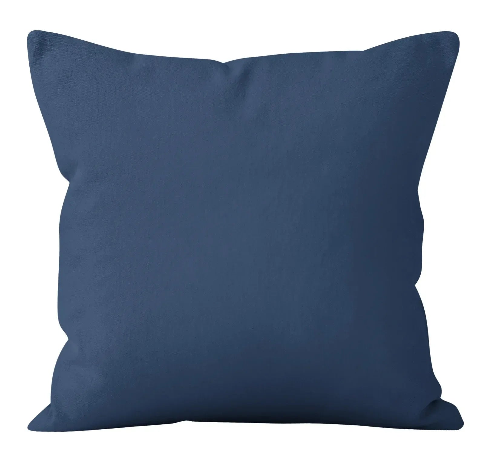 Blue pillow on a white background