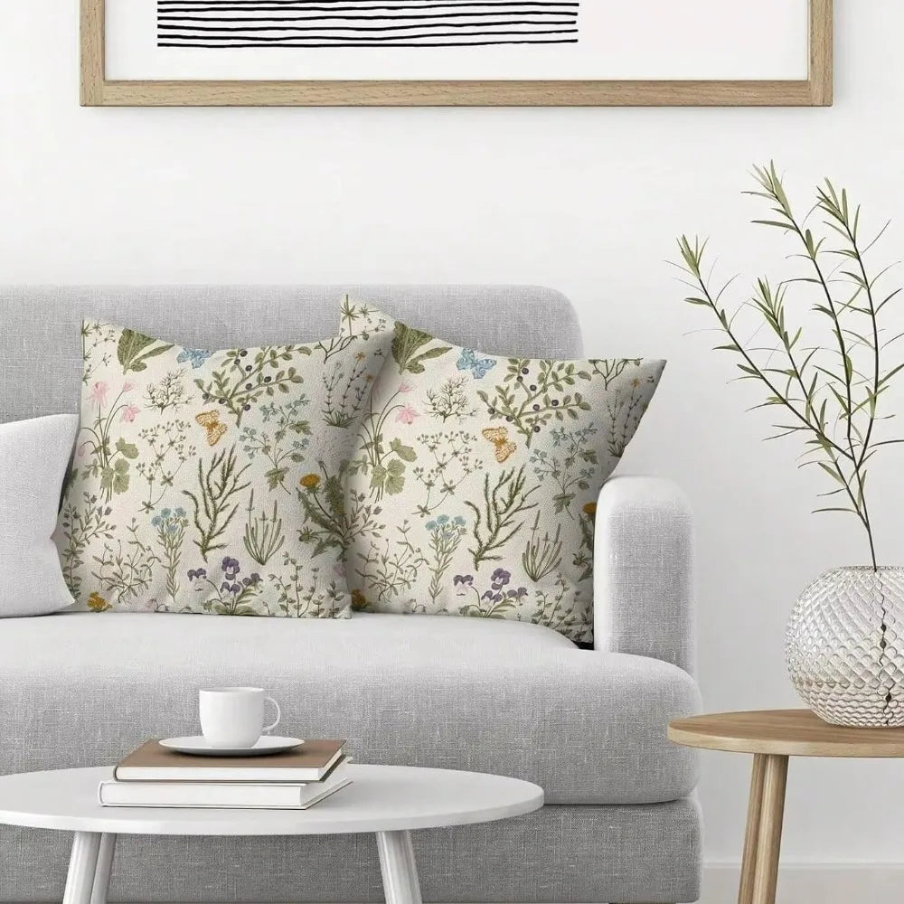 Wildflower Farmhouse Pillow Cover