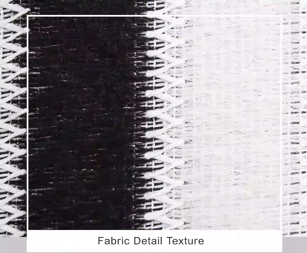 Modern Black White Decorative Pillow Cover