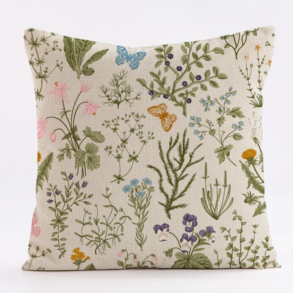 Wildflower Farmhouse Pillow Cover