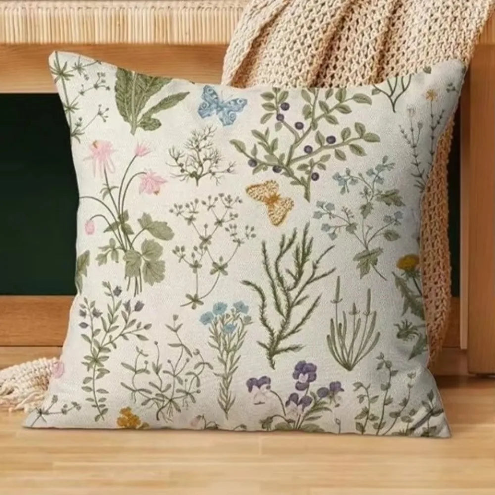 Wildflower Farmhouse Pillow Cover