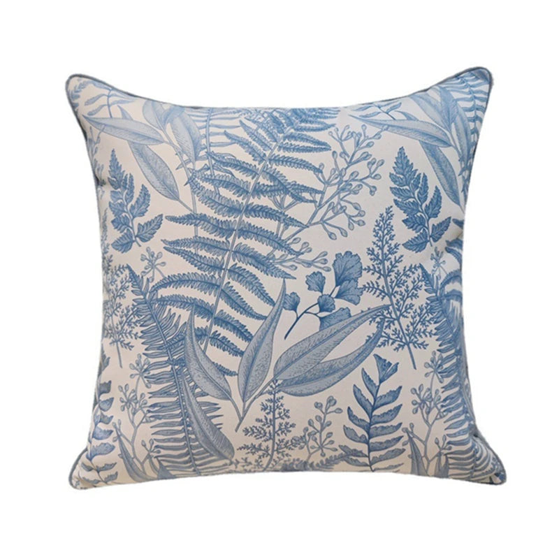 Rainforest Chenille Plant Pillow Cover