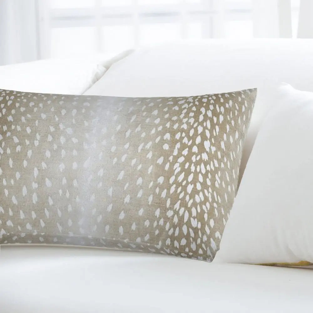 Antelope Print Cotton Pillow Cover