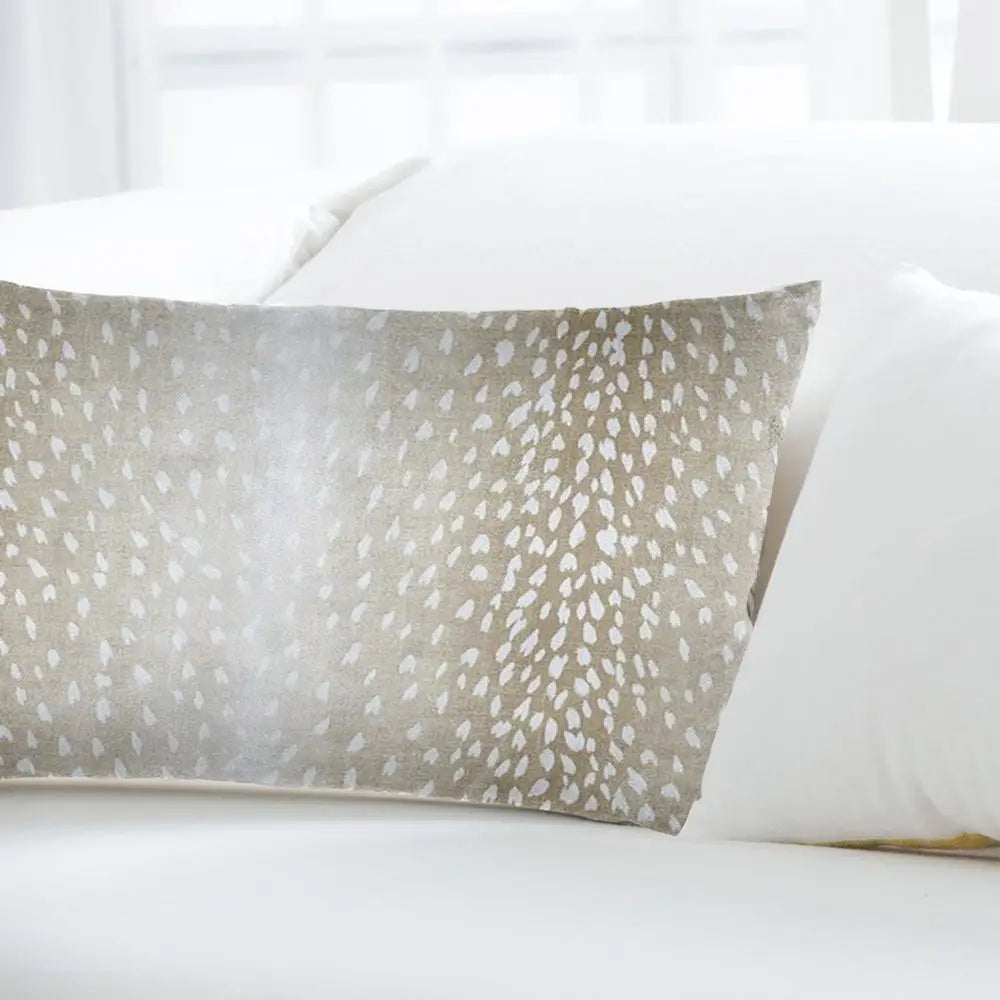 Antelope Print Cotton Pillow Cover