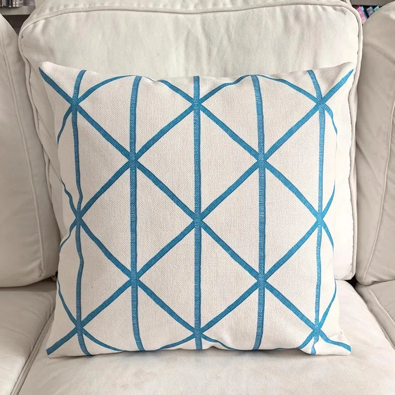 Double-Sided Floral Linen Pillow Cover