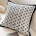 Black White Grid Pillow Cover