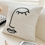 Black White Grid Pillow Cover