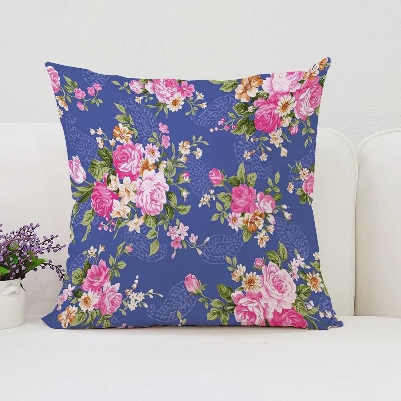Mulberry Floral Luxury Pillow Cover