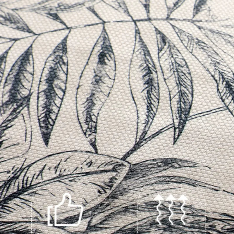 Chinoiserie Grey Floral Pillow Cover