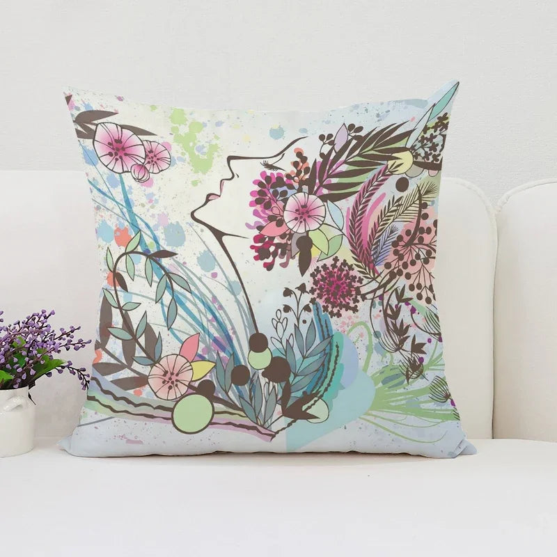 Mulberry Floral Luxury Pillow Cover