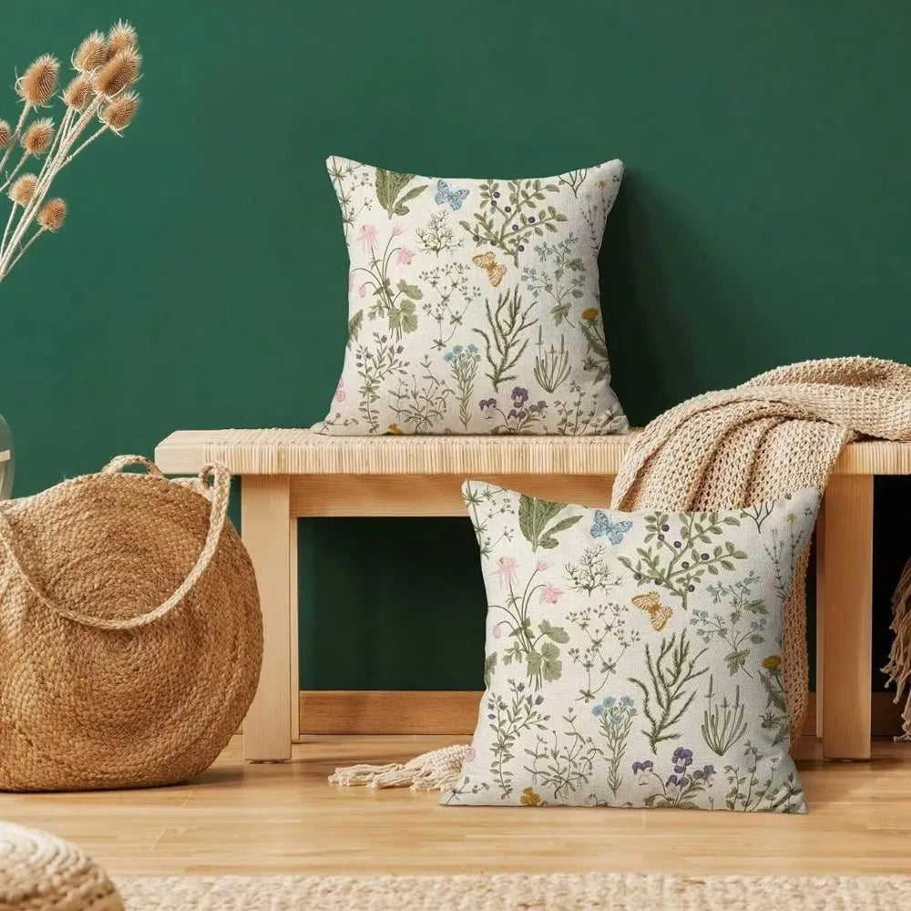 Wildflower Farmhouse Pillow Cover