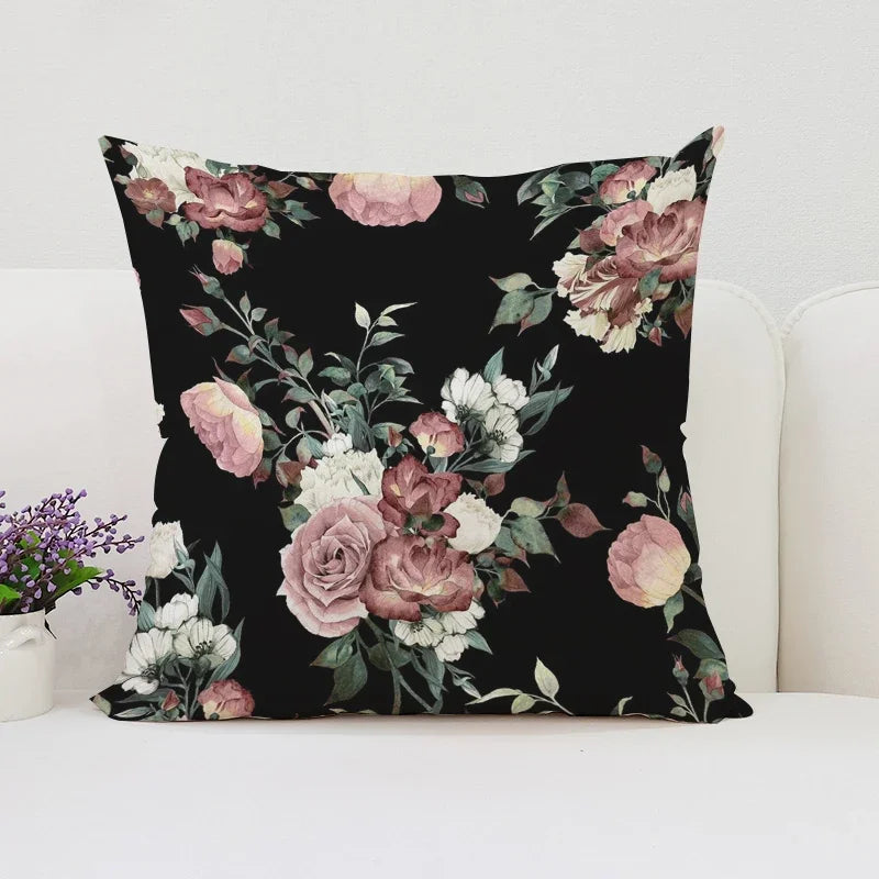 Mulberry Floral Luxury Pillow Cover