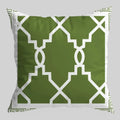 Green Geometric Cushion Cover