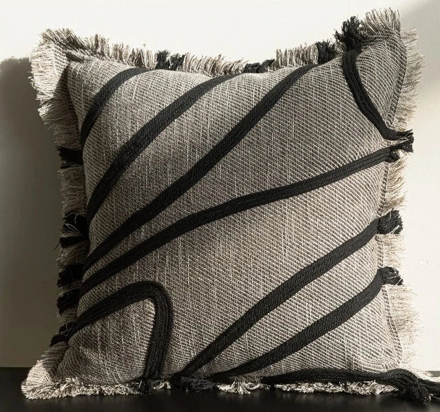 Brown Luxury Weaving Pillow Cover