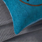 Luxury cable knit print pillow cover with textured knit-inspired pattern on soft fabric