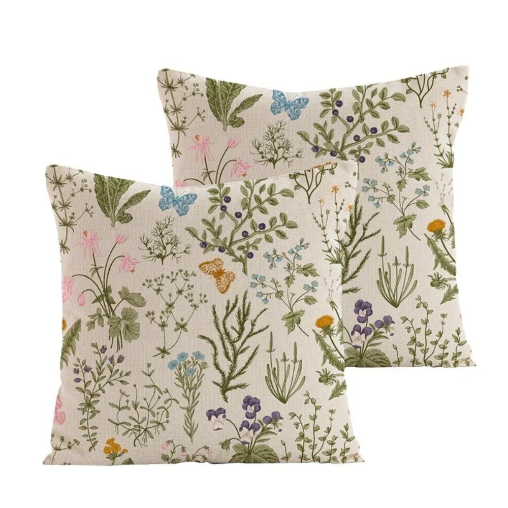 Wildflower Farmhouse Pillow Cover