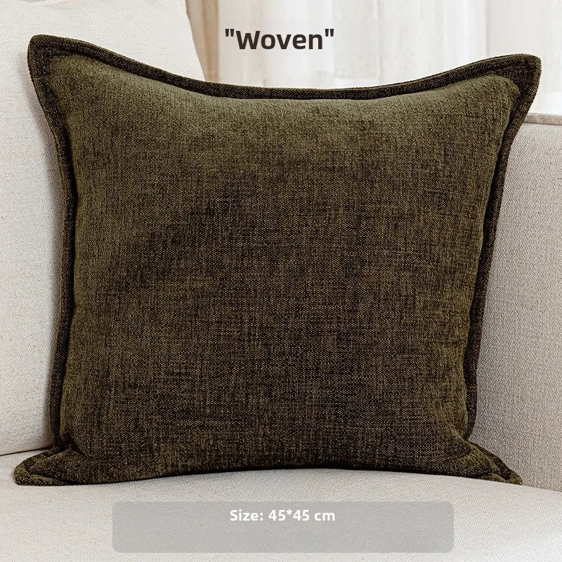 Retro Floral Wool Blend Pillow