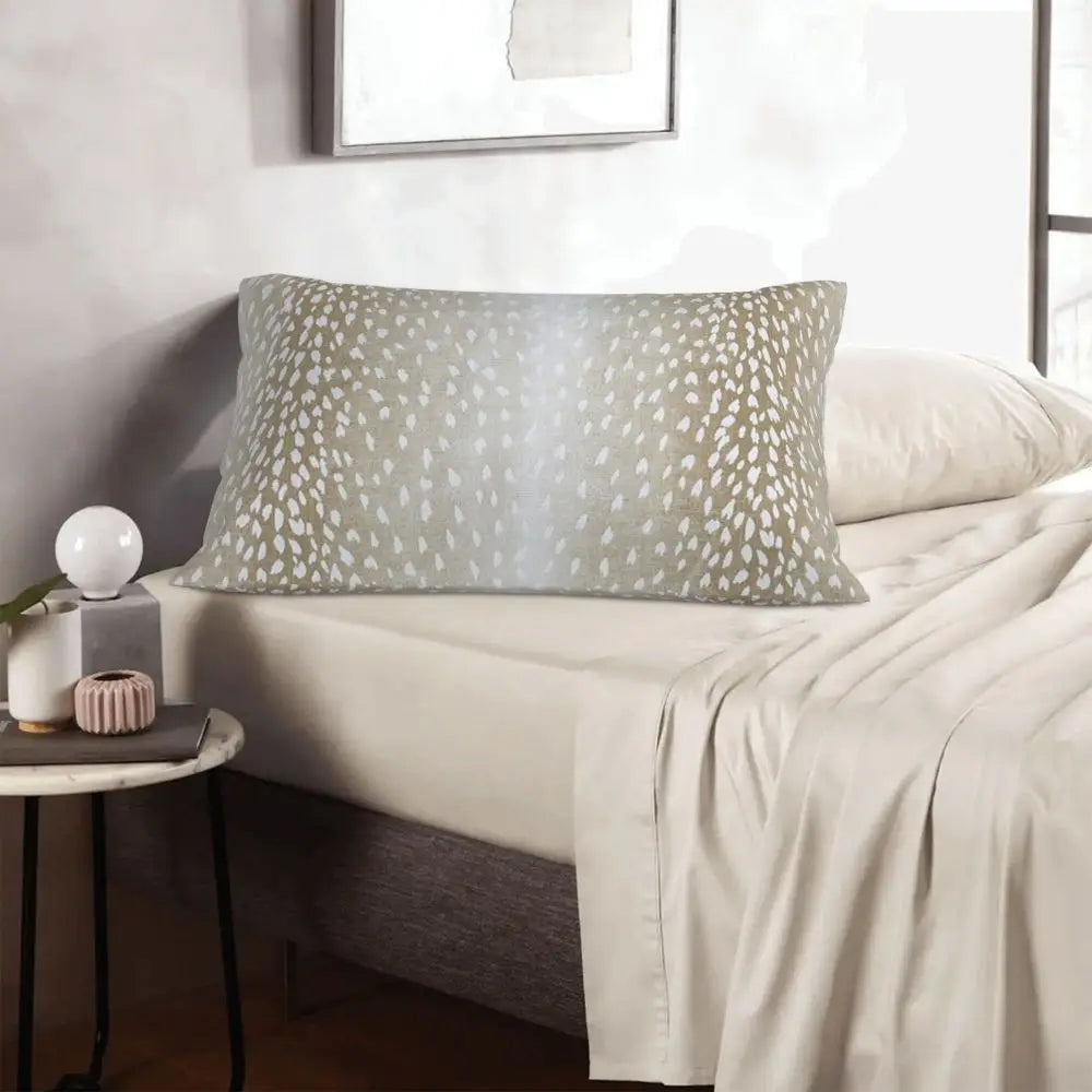 Antelope Print Cotton Pillow Cover