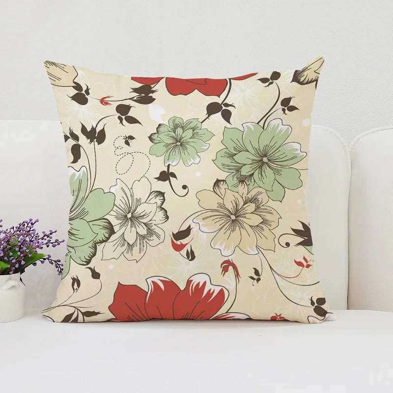 Mulberry Floral Luxury Pillow Cover