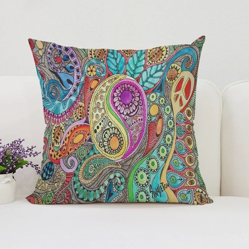 Bohemian Reversible Pillow Cover