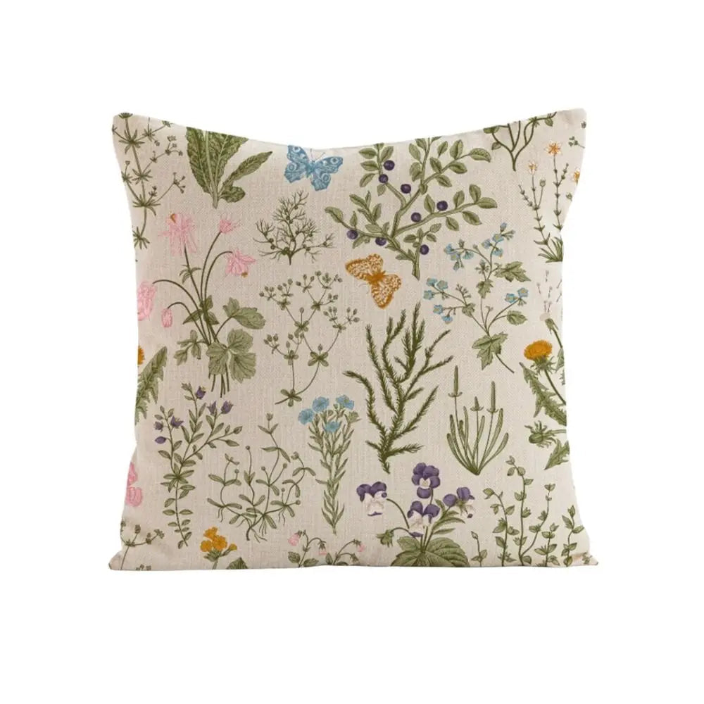 Wildflower Farmhouse Pillow Cover