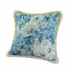 Countryside Floral Fringe Pillow Cover