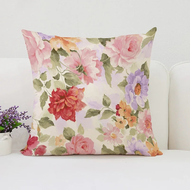 Mulberry Floral Luxury Pillow Cover