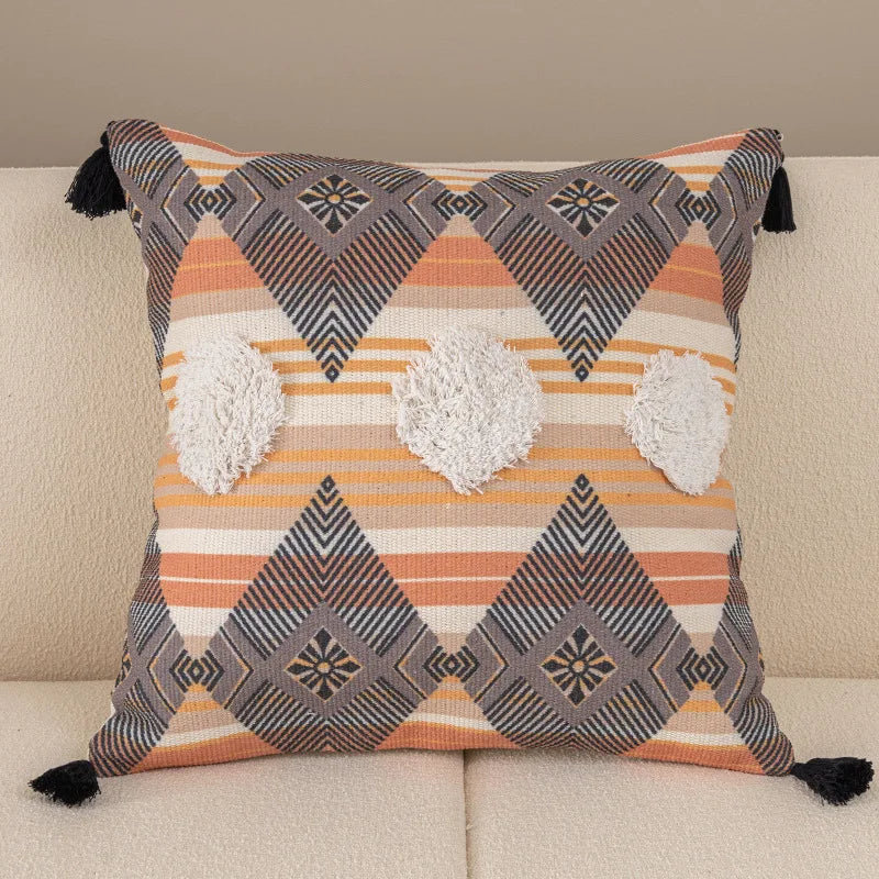 Moroccan Tufted Pillow Cover