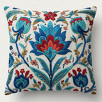 Boho Turkish Floral Pillow Cover