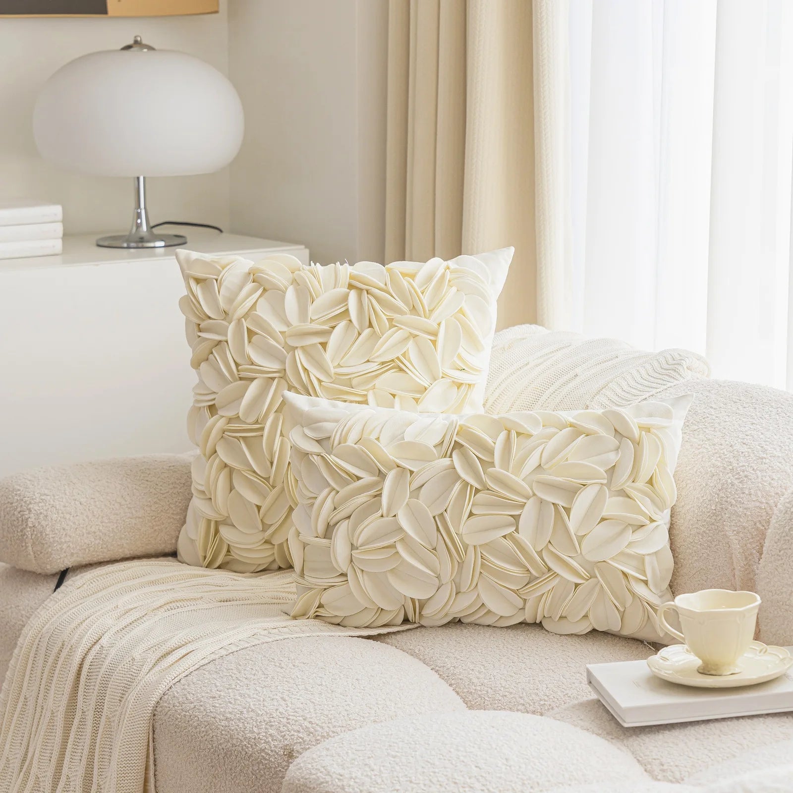 Luxury Floral Embroidery Velvet Pillow Cover