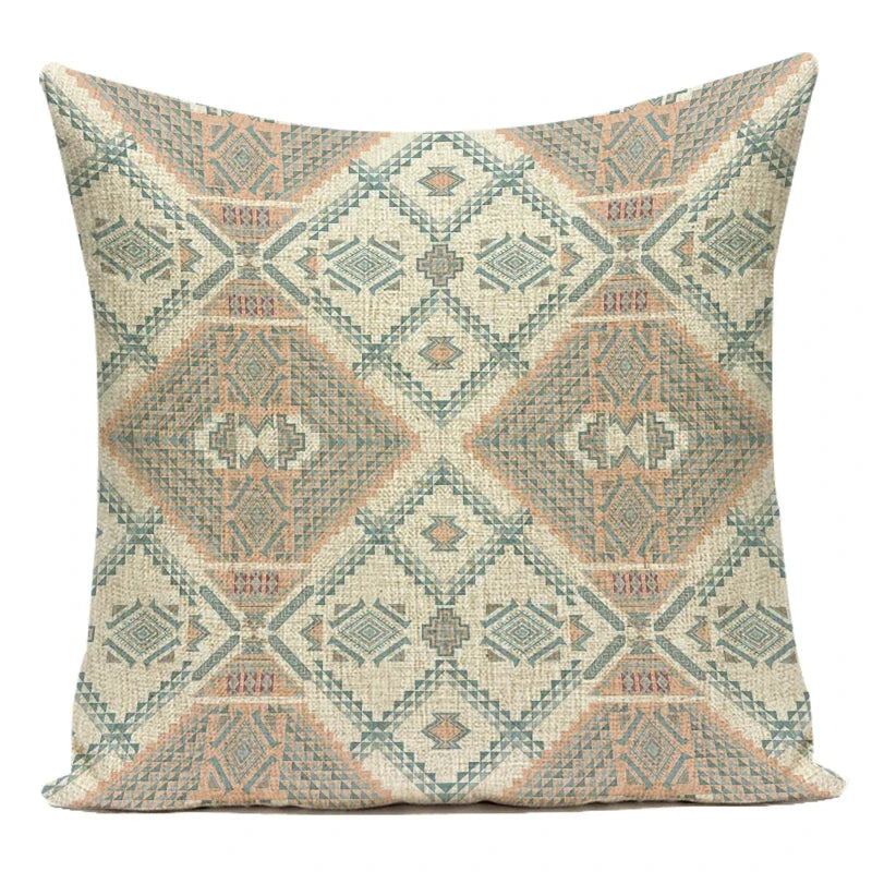 Farmhouse Boho Mandala Pillow Cover