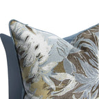 Floral patterned pillow with a white background
