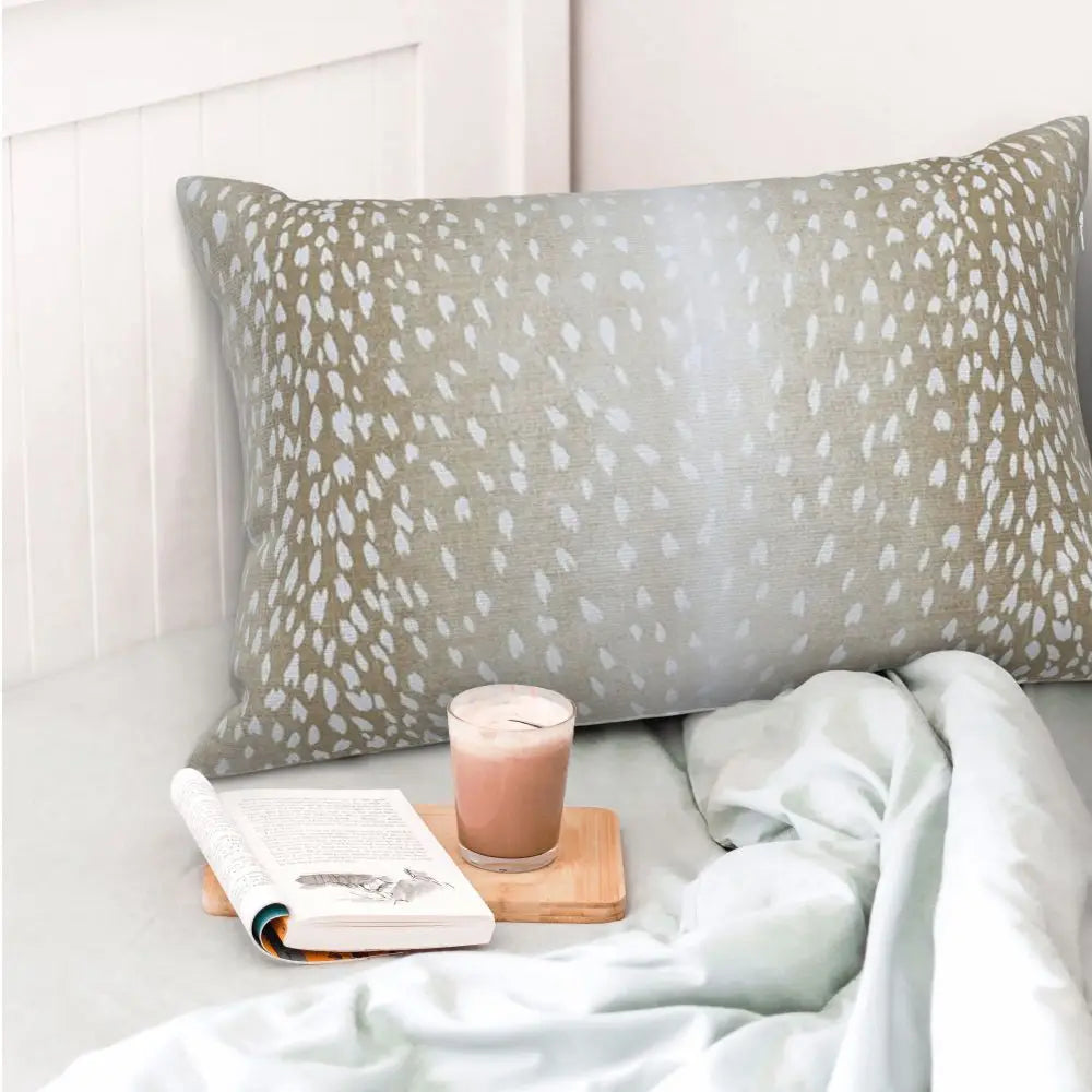 Antelope Print Cotton Pillow Cover