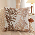 Palm Tree Linen Throw Pillow Cover