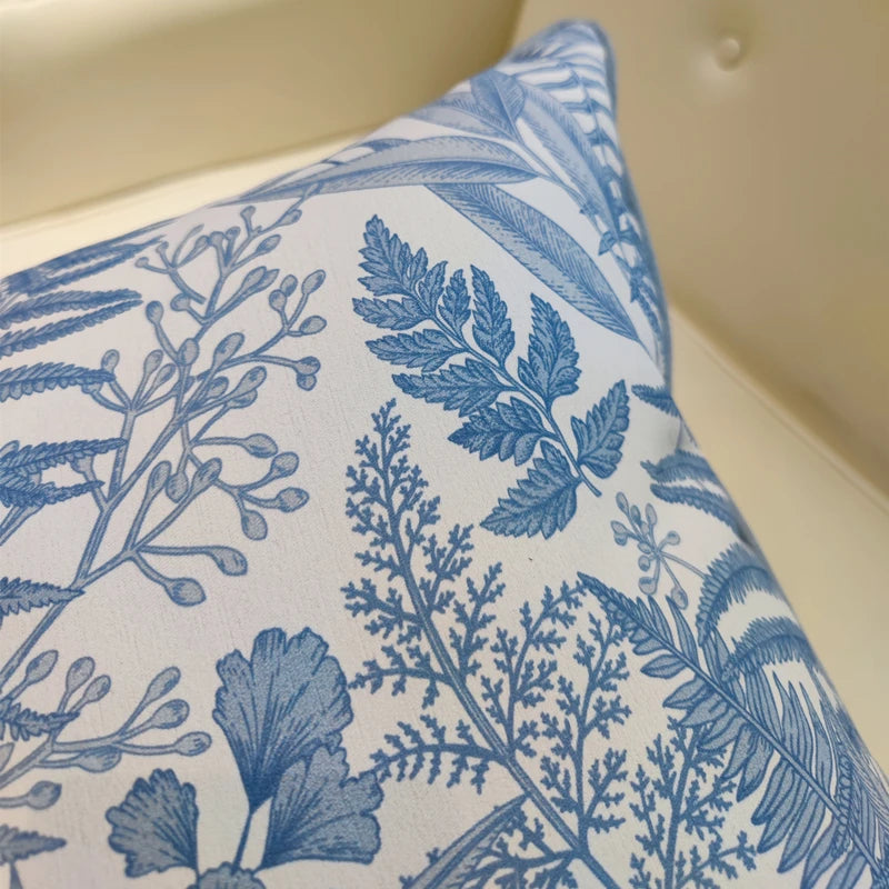 Rainforest Chenille Plant Pillow Cover