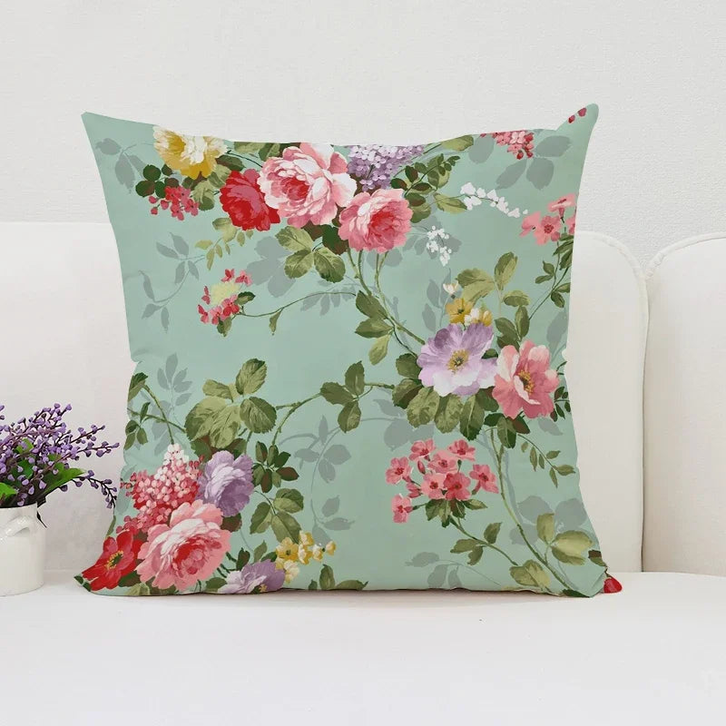 Mulberry Floral Luxury Pillow Cover