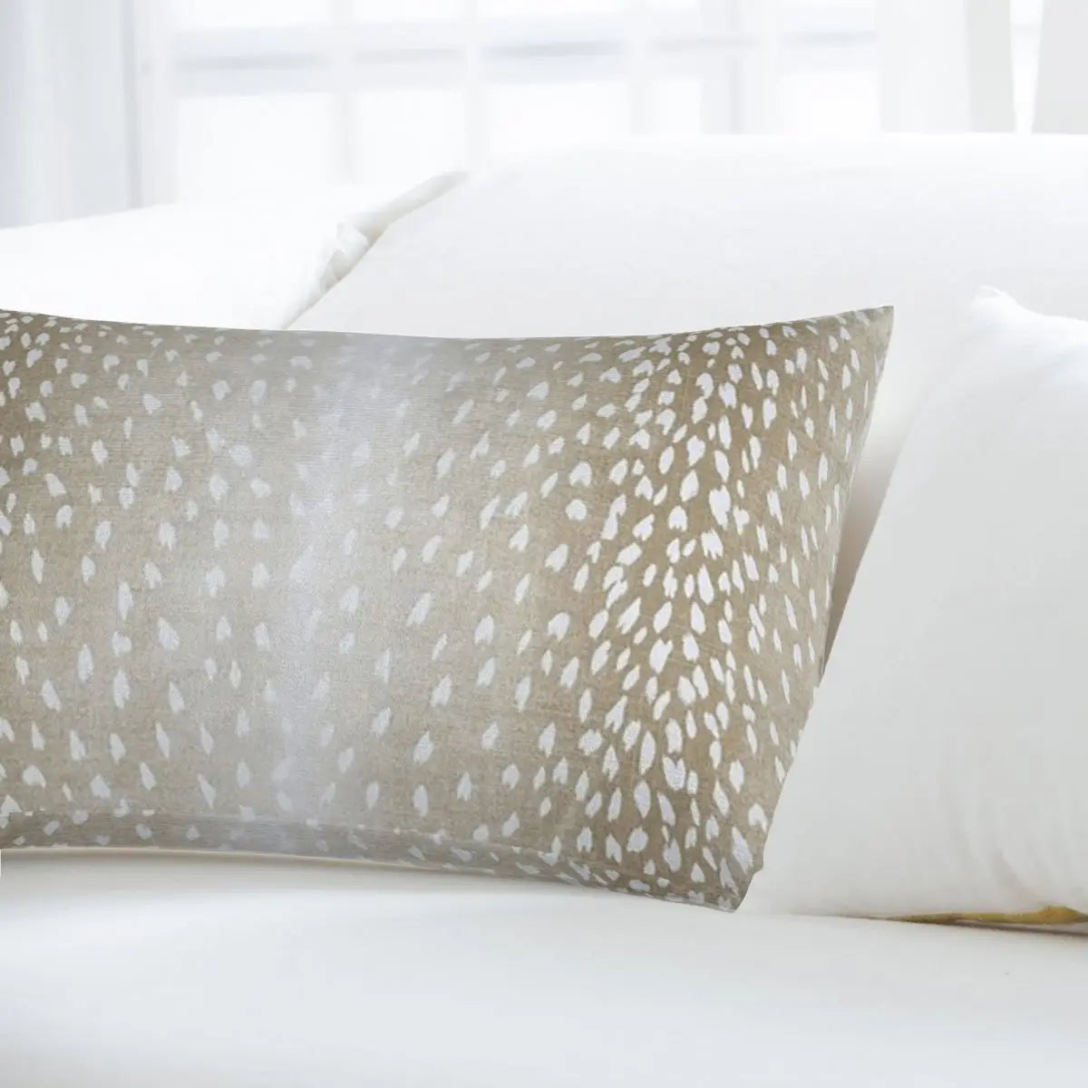 Antelope Print Cotton Pillow Cover