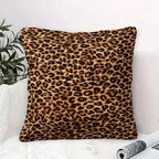 Brown Leopard Print Pillow
