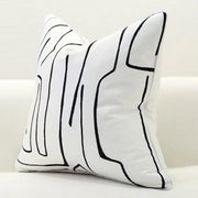 Black White Nordic Linen Pillow Cover - Pillow Bay – image 7
