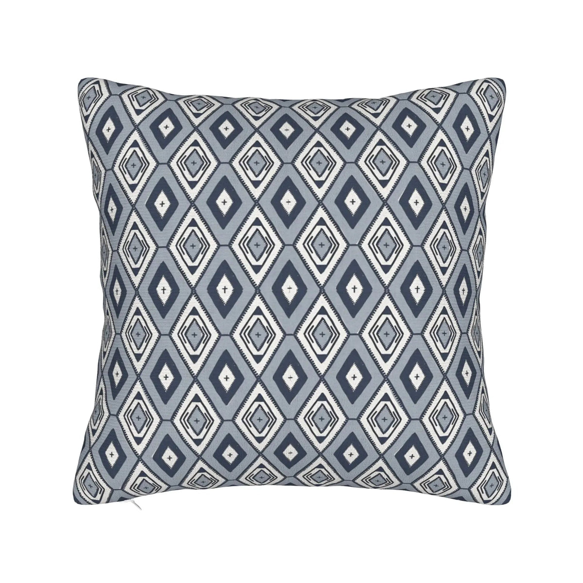 Blue Geometric Doodles Pillow Cover - Pillow Bay