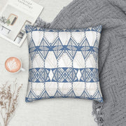 Blue Geometric Doodles Pillow Cover - Pillow Bay – image 3