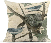 Blue Hydrangea Floral Linen Pillow Cover - Pillow Bay – image 4