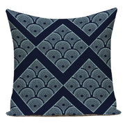 Blue Mandala Geometric Pillow Cover - Pillow Bay – image 1