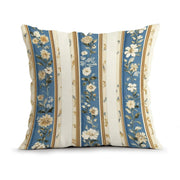 Blue Striped Square Pillow Cover - Pillow Bay – image 5