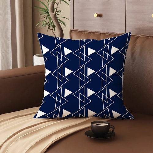 Blue White Pattern 4 Pillow Covers - Pillow Bay