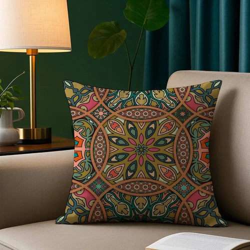 Bohemian Ethnic Plush Pillow Cover - Pillow Bay
