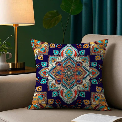 Bohemian Ethnic Plush Pillow Cover - Pillow Bay